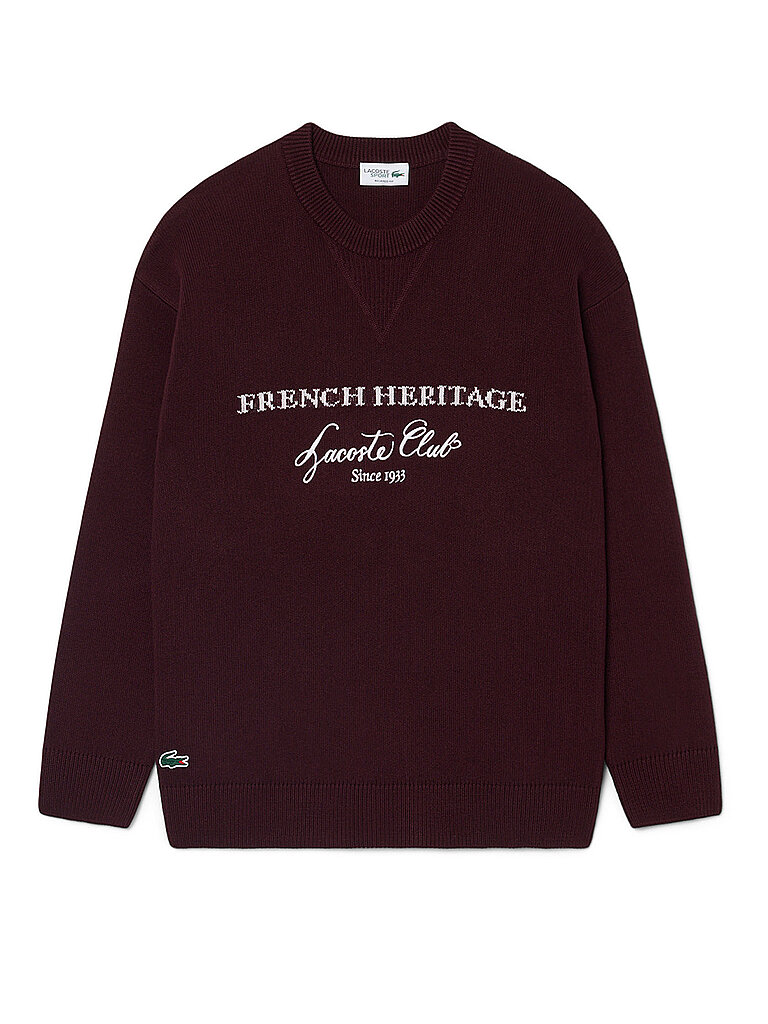 LACOSTE Sweater dunkelrot | S