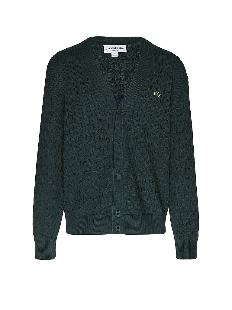 LACOSTE Strickjacke grün | L