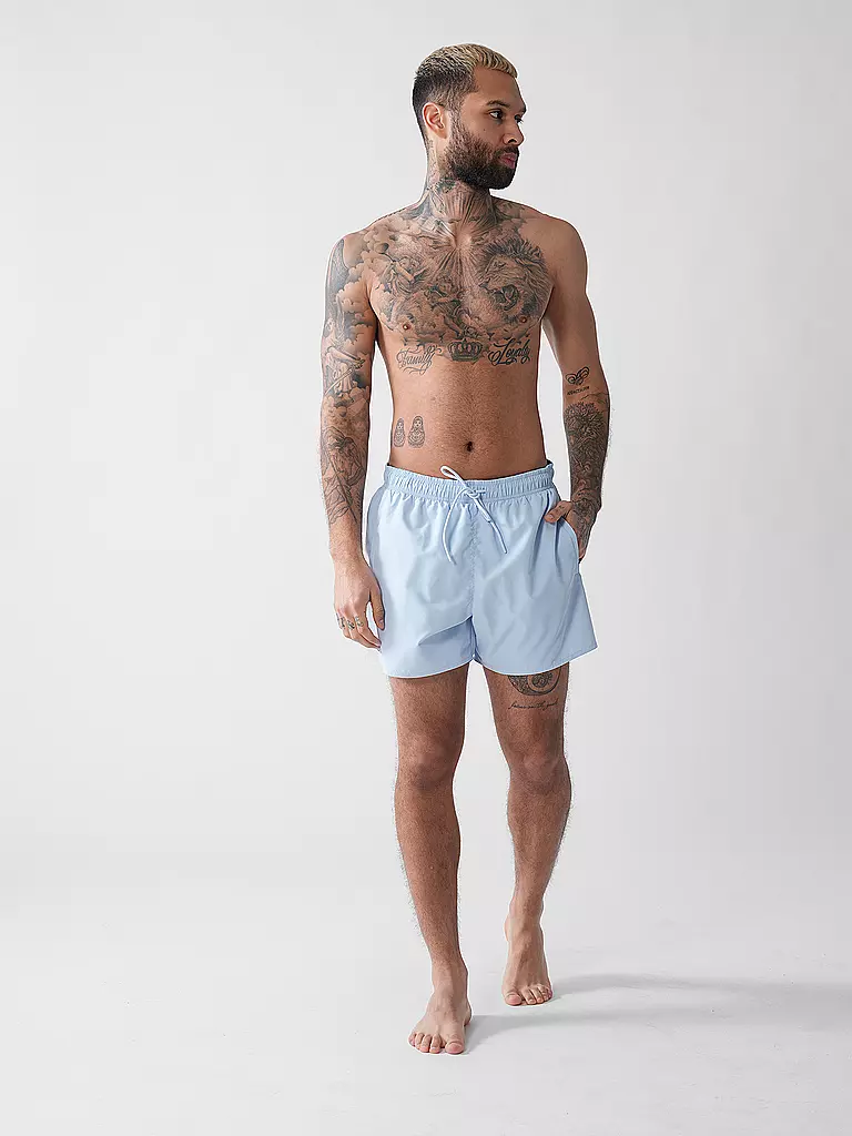 LACOSTE | Badeshorts | hellblau