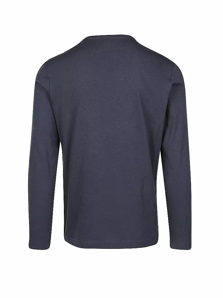 LACOSTE | Basic Langarmshirt | blau