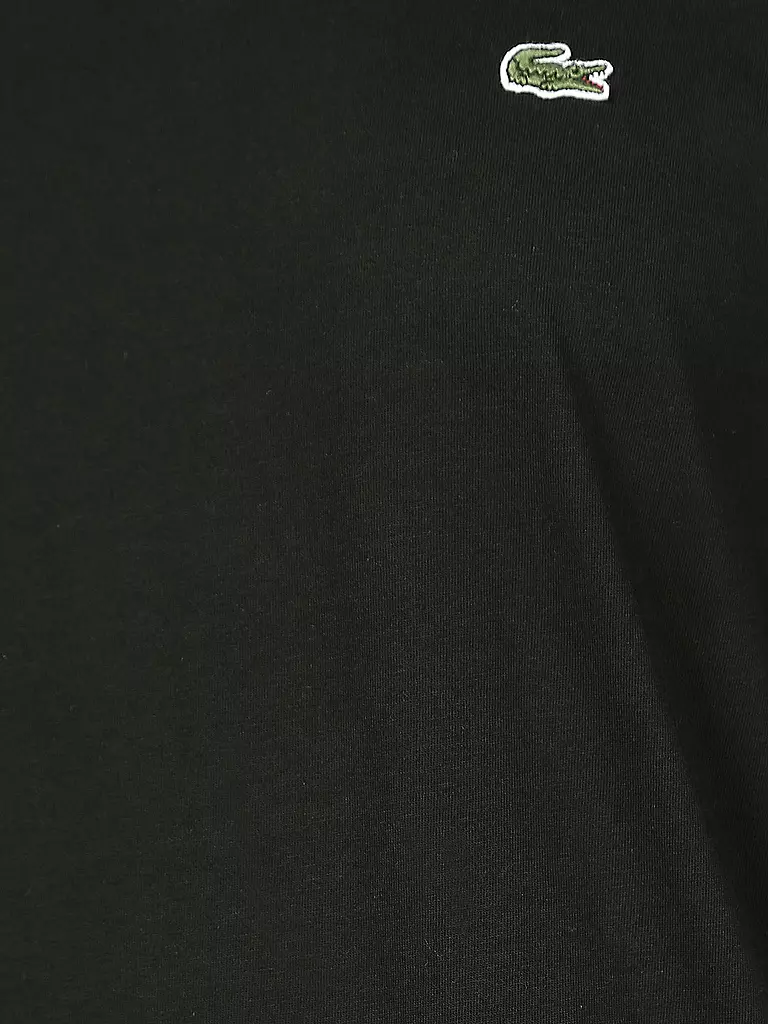 LACOSTE | Basic Langarmshirt | schwarz