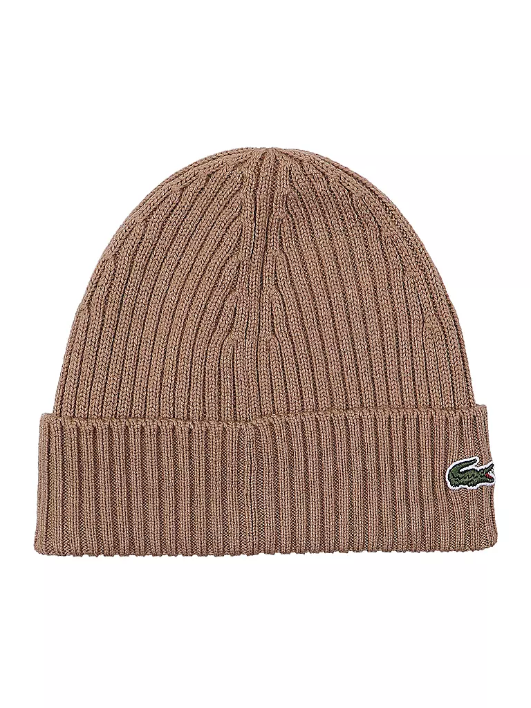 LACOSTE Mütze - Beanie camel