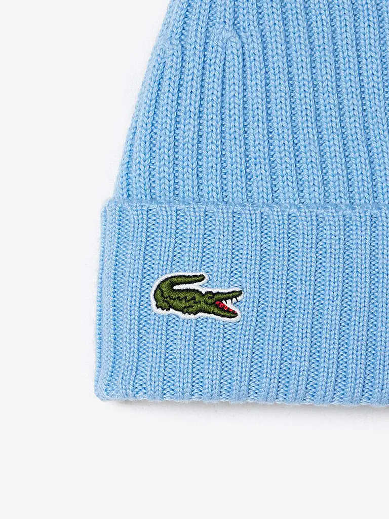 LACOSTE | Mütze - Beanie | hellblau