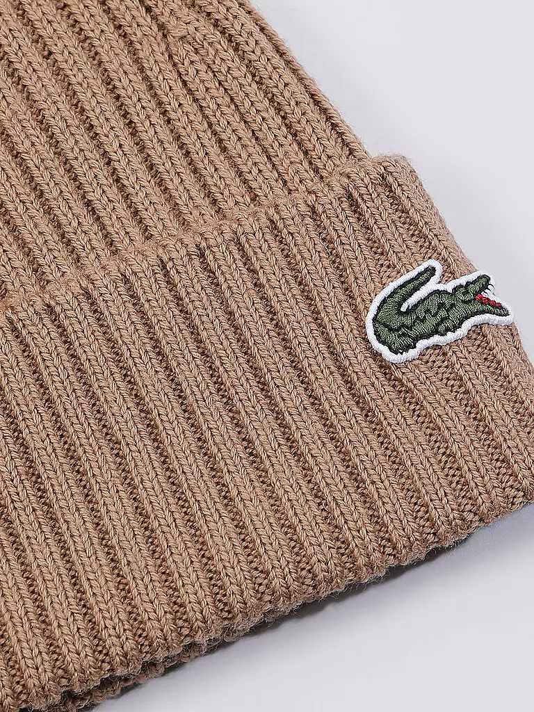 LACOSTE | Mütze - Beanie | camel