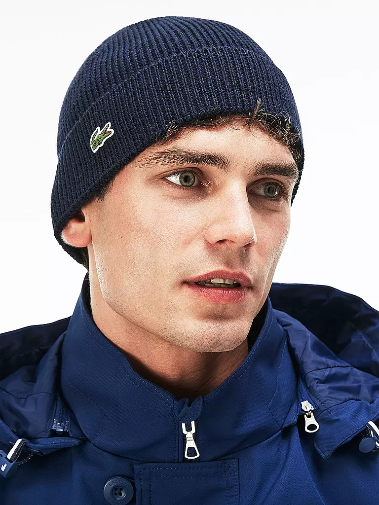 LACOSTE | Mütze - Haube  | blau