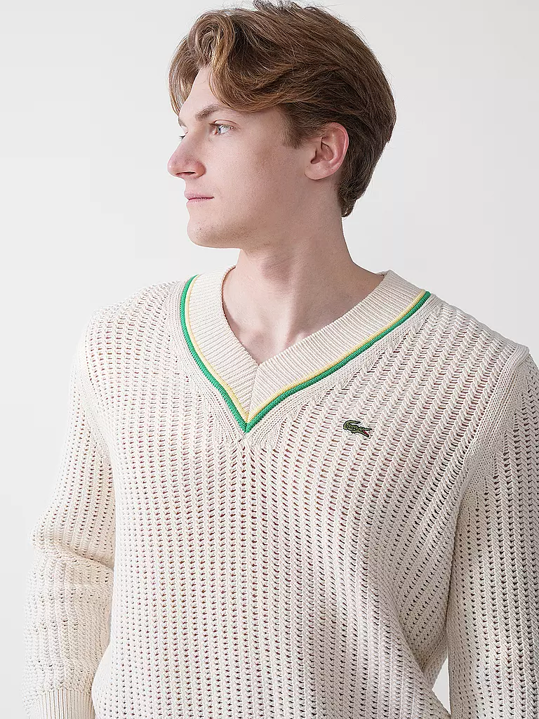 LACOSTE | Pullover  | creme