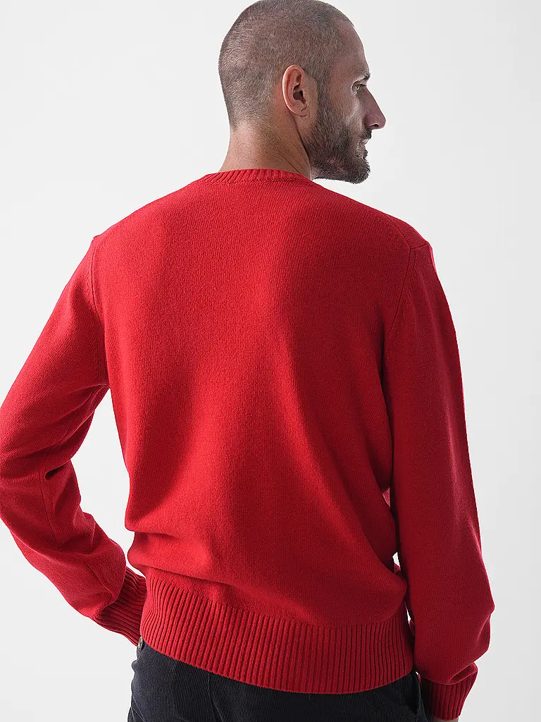 LACOSTE | Pullover  | rot