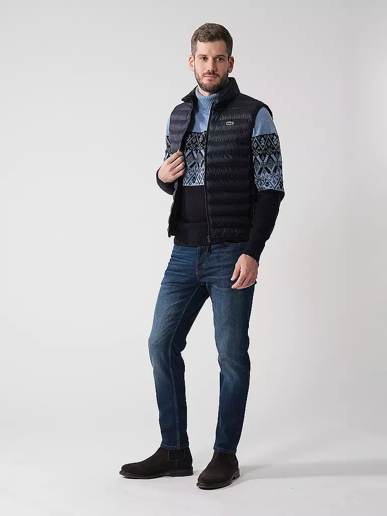 LACOSTE | Steppgilet | dunkelblau