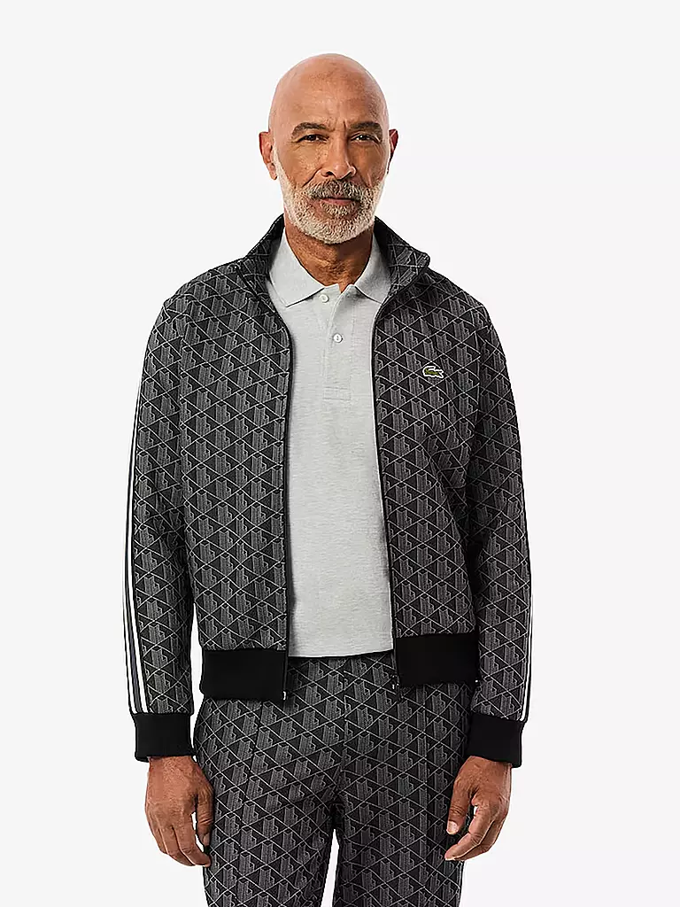 LACOSTE | Sweatjacke  | schwarz