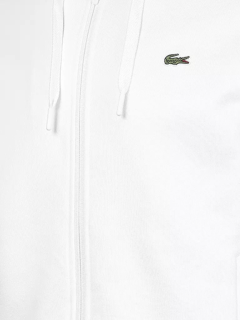 LACOSTE | Sweatjacke  | weiß