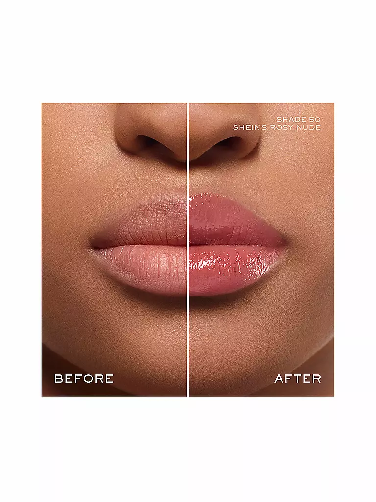 LANCÔME | Lip Idôle Squalane-12 Butterglow Glowy Color Balm (50 Sheik's rosy nude) | hellbraun
