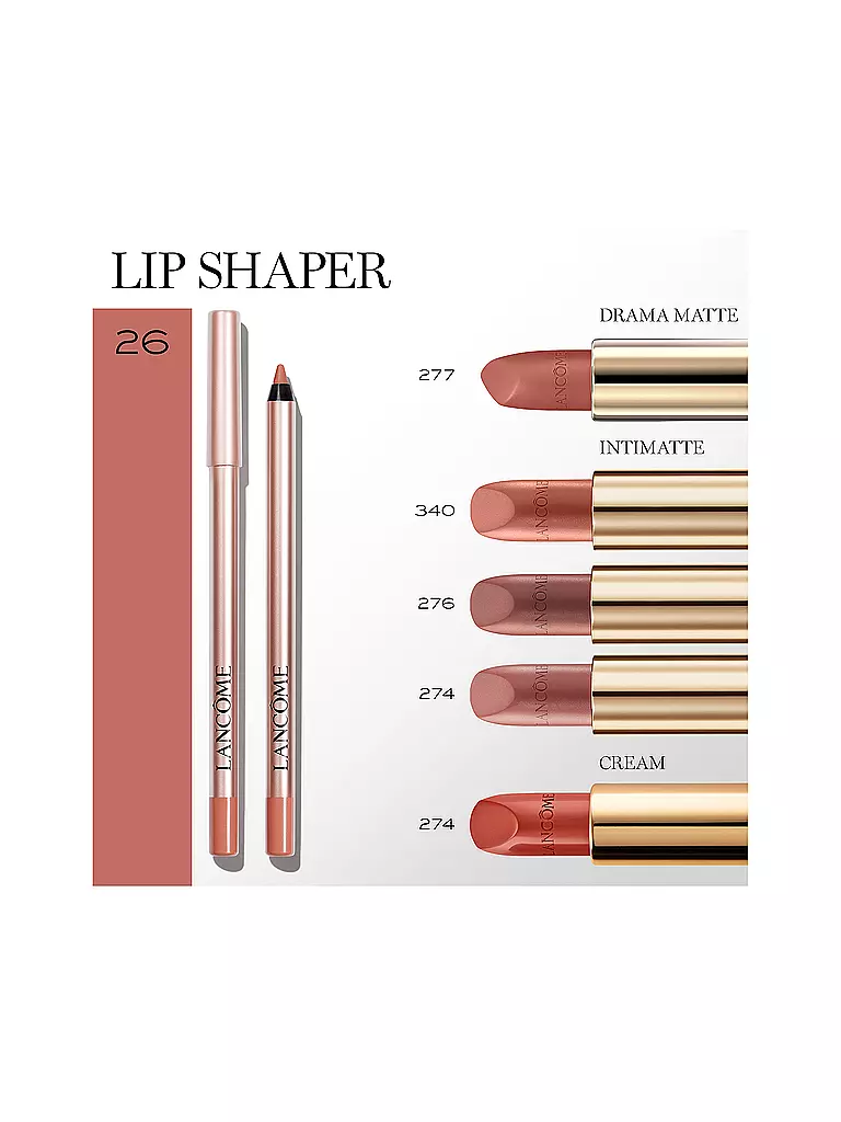 LANCÔME | Lippenkonturenstift - Lip Idôle Lip Shaper Creamy Matte Lip Liner (26 Don't be chai) | hellbraun