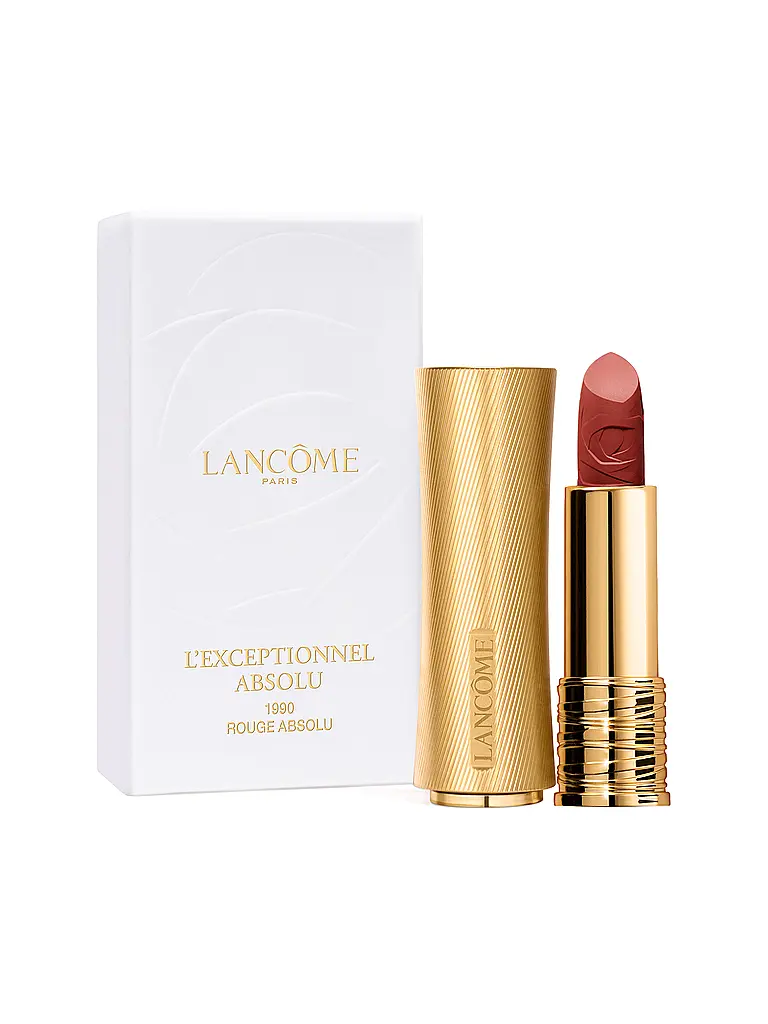 LANCÔME | Lippenstift - L'Exceptionnel Absolu Drama Matte Collector Edition (1990 Rouge Absolu) | dunkelrot