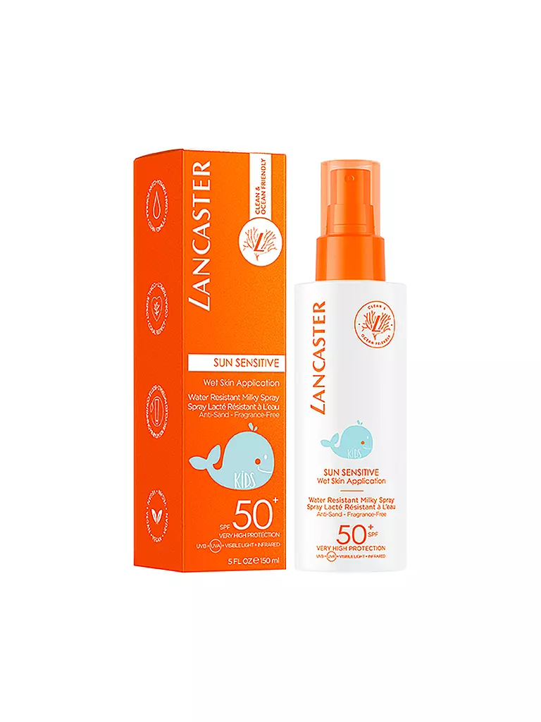 LANCASTER |  Clean Sun Sensitive Kids Milky Spray SPF 50 150ml | keine Farbe