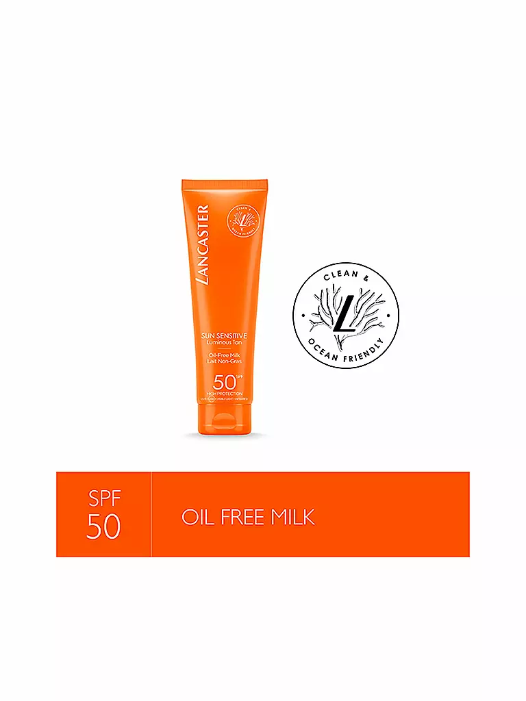 LANCASTER | Clean Sun Sensitive Oil Free Body Milk SPF 50 150ml | keine Farbe