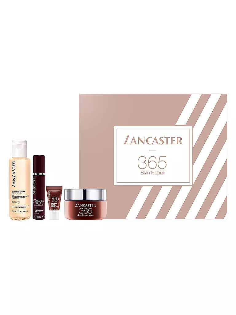 LANCASTER | Geschenkset - 365 Skin Repair Night Cream 100ml/50ml/10ml/3ml | transparent