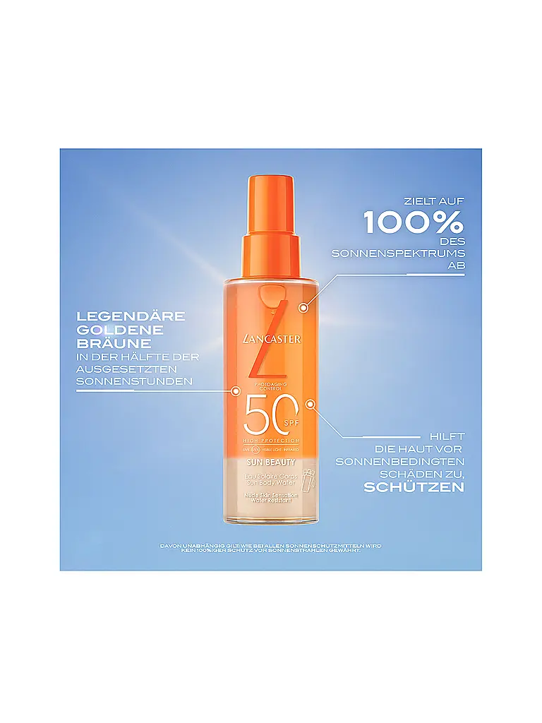 LANCASTER | Sonnenpflege - Sun Beauty Body Water SPF50 100ml | Keine Farbe