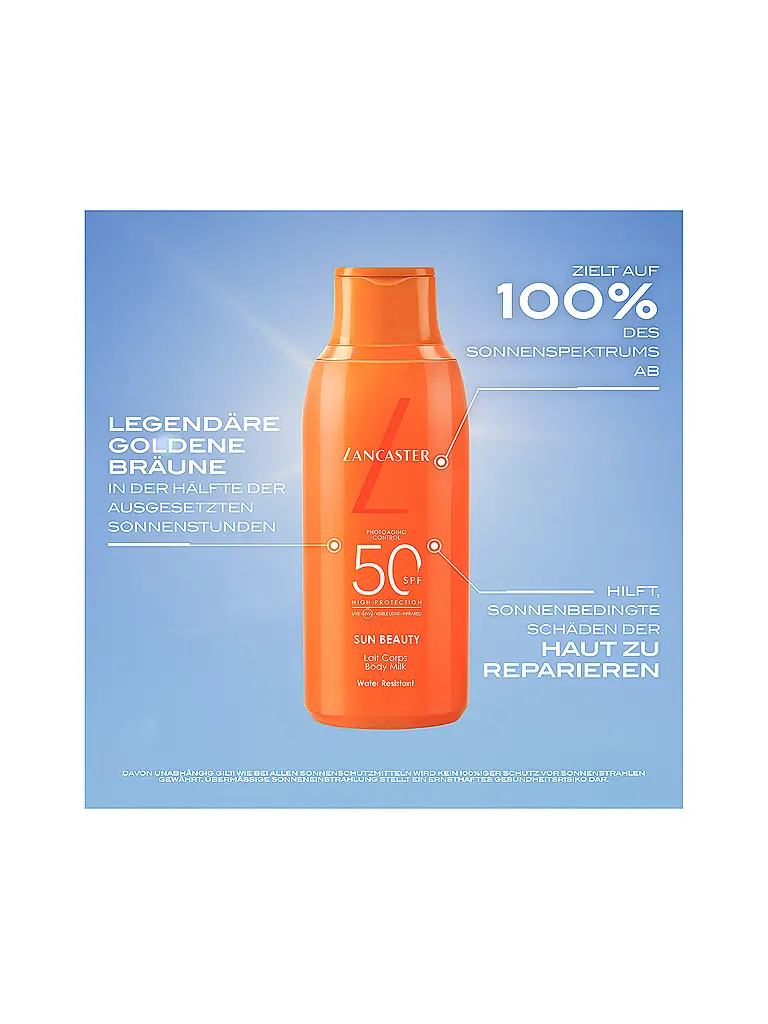 LANCASTER | Sun Beauty Velvet Tanning Milk SPF30 JUMBO 400ml | Keine Farbe
