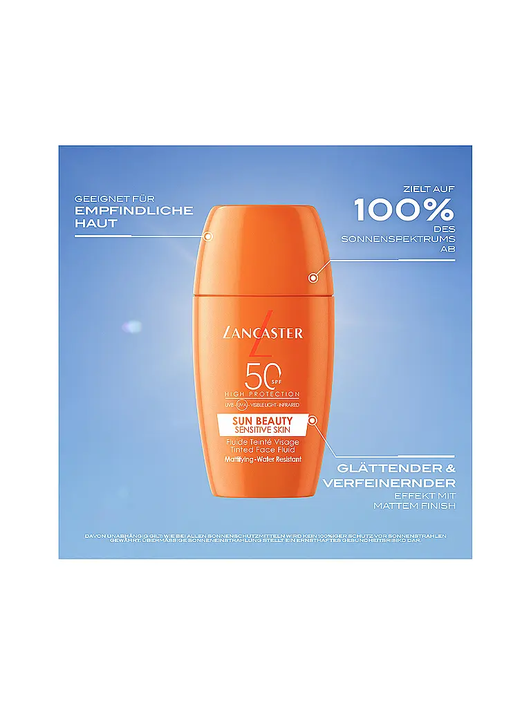 LANCASTER | Sun Sensitive Tinted Mattifying Fluid SPF50 30ml | Keine Farbe