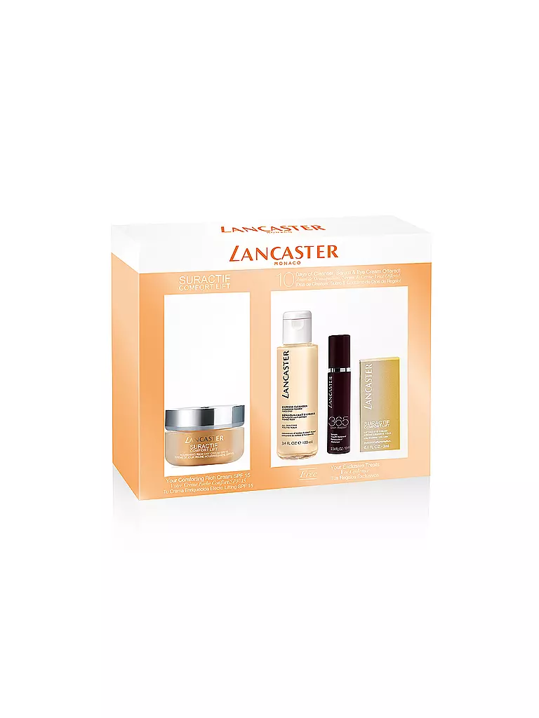 LANCASTER | Suractif Comfort Lift - Rich Day Cream Set 50ml/10ml/3ml/100ml | 