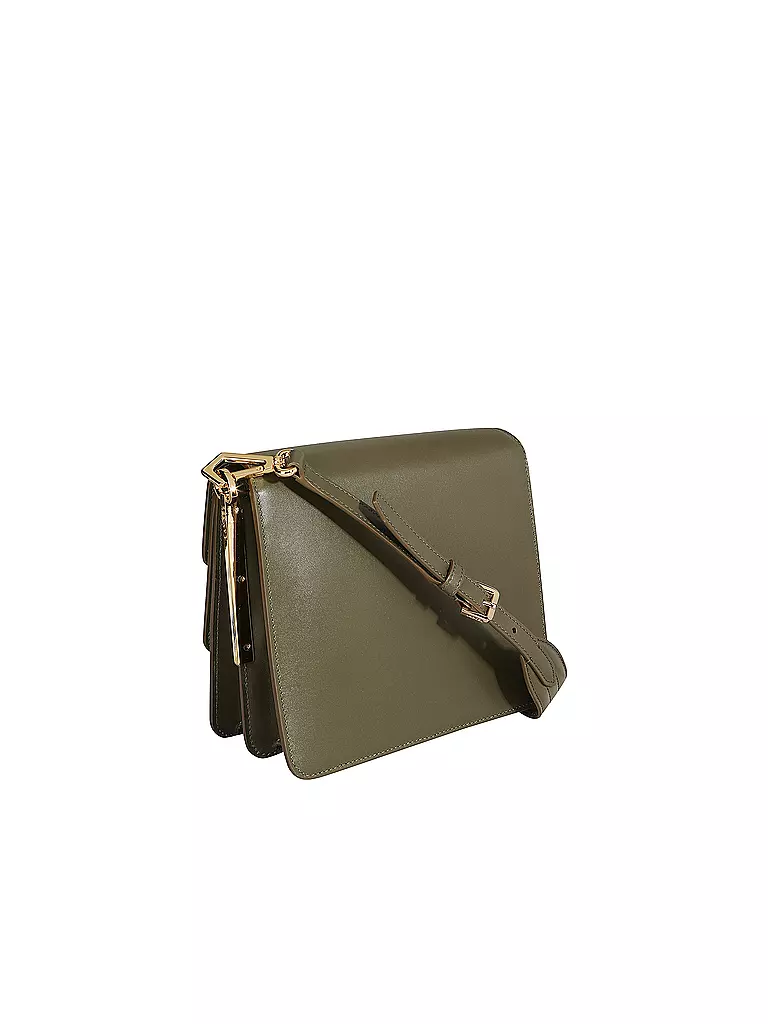 LANCEL | Ledertasche - Umhängetasche IDYLLE   | olive