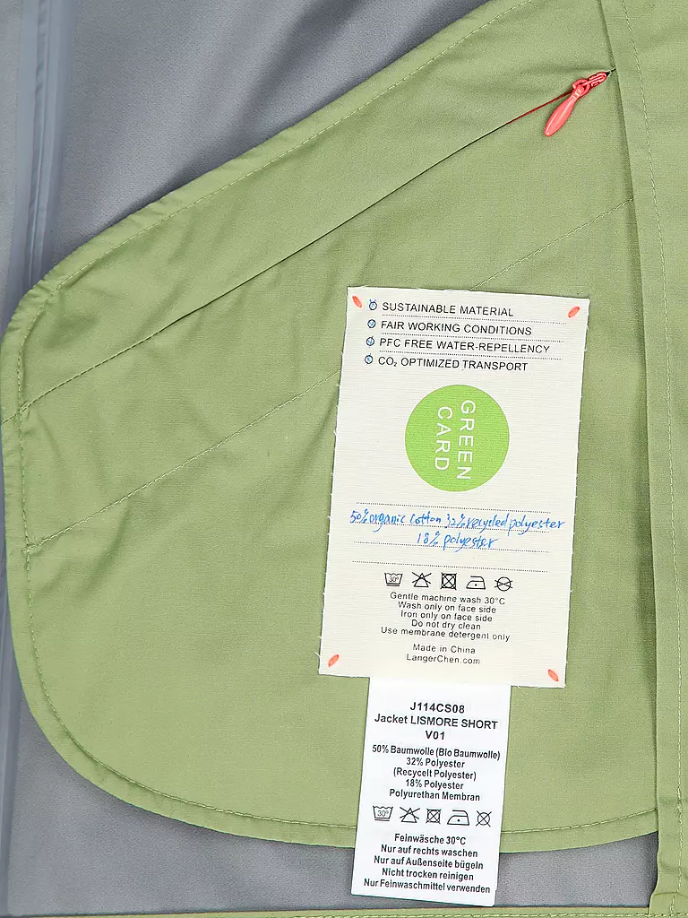 LANGER CHEN | Jacke LISMORE | hellblau