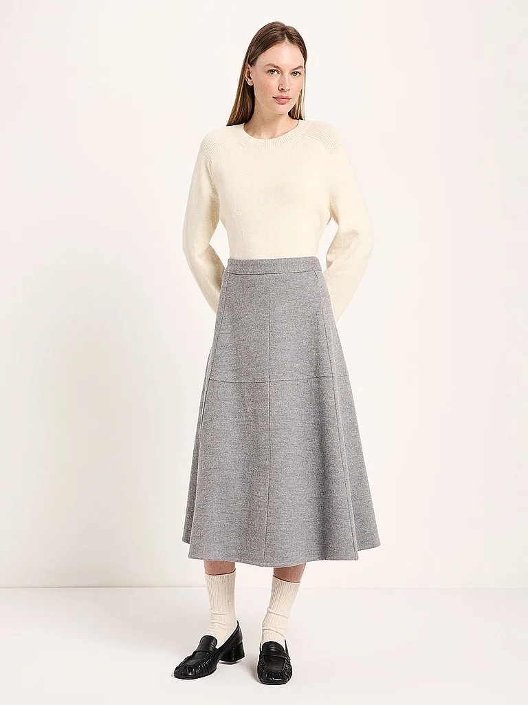 LANIUS Jupe midi gris clair | 34