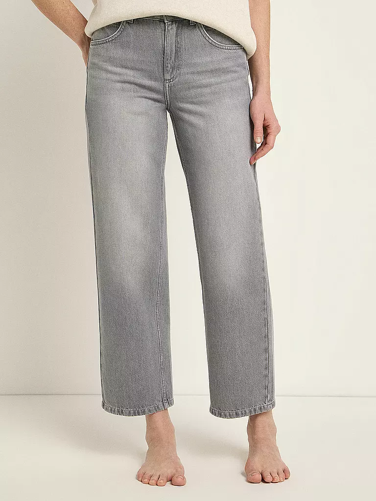 LANIUS | Jeans Mom Fit 7/8 | hellgrau