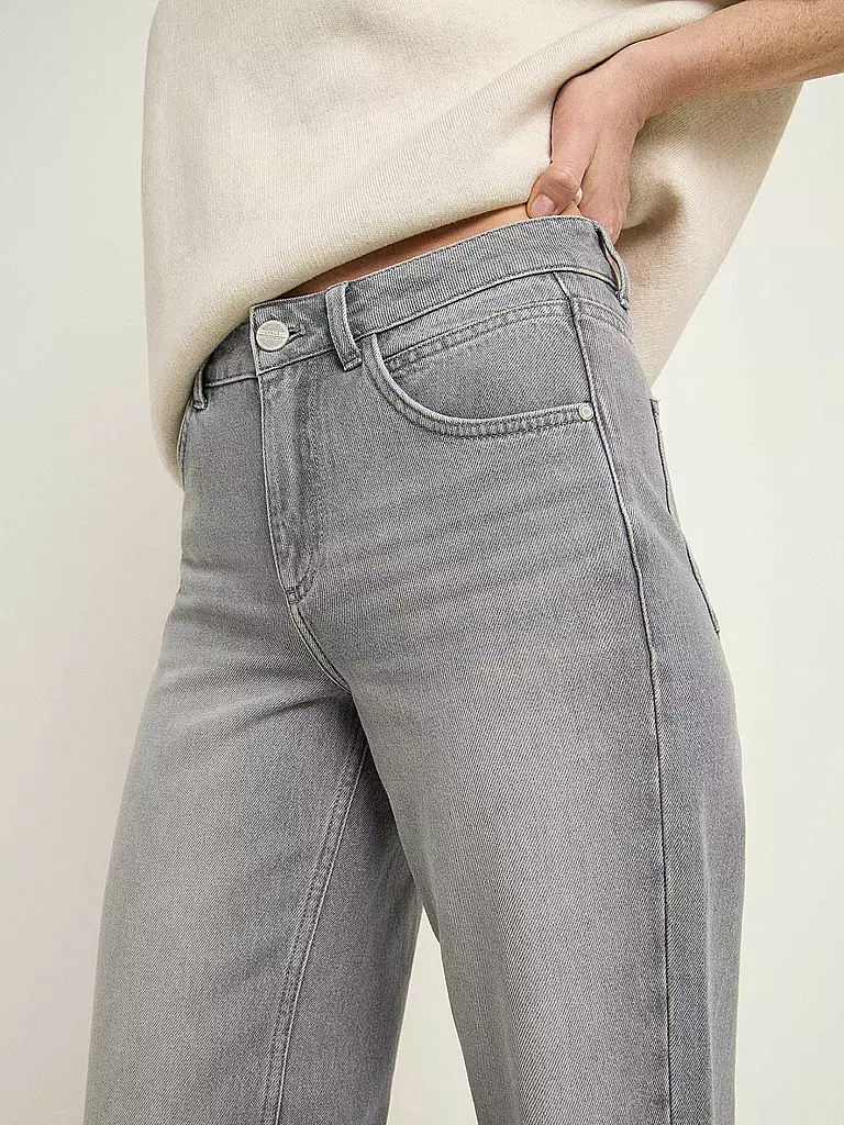 LANIUS | Jeans Mom Fit 7/8 | hellgrau