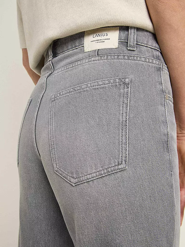 LANIUS | Jeans Mom Fit 7/8 | hellgrau