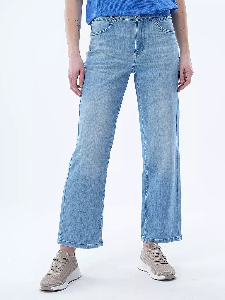 LANIUS | Jeans Relaxed Fit 7/8 | hellblau