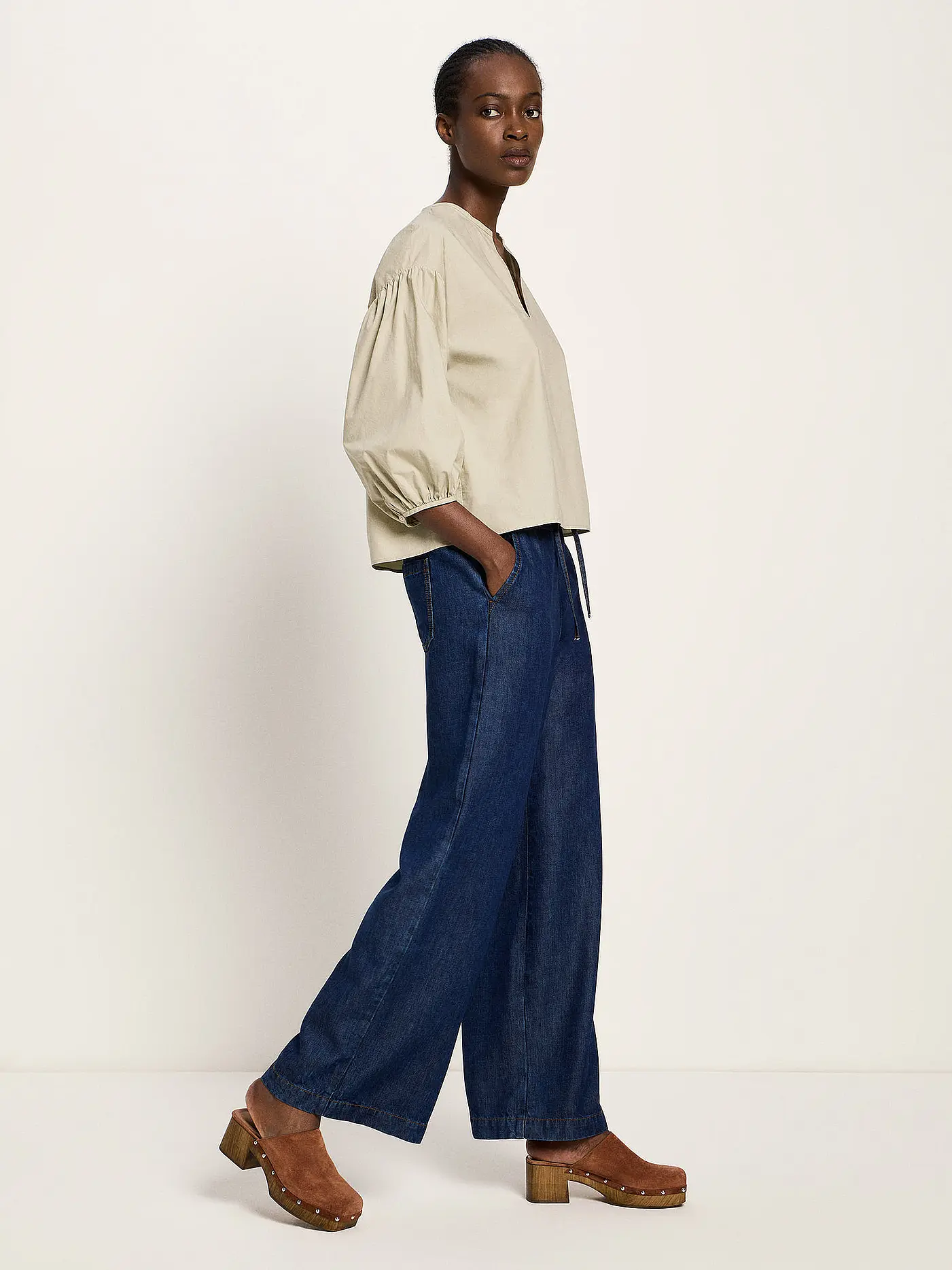 LANIUS | Jeans Wide Leg  | dunkelblau