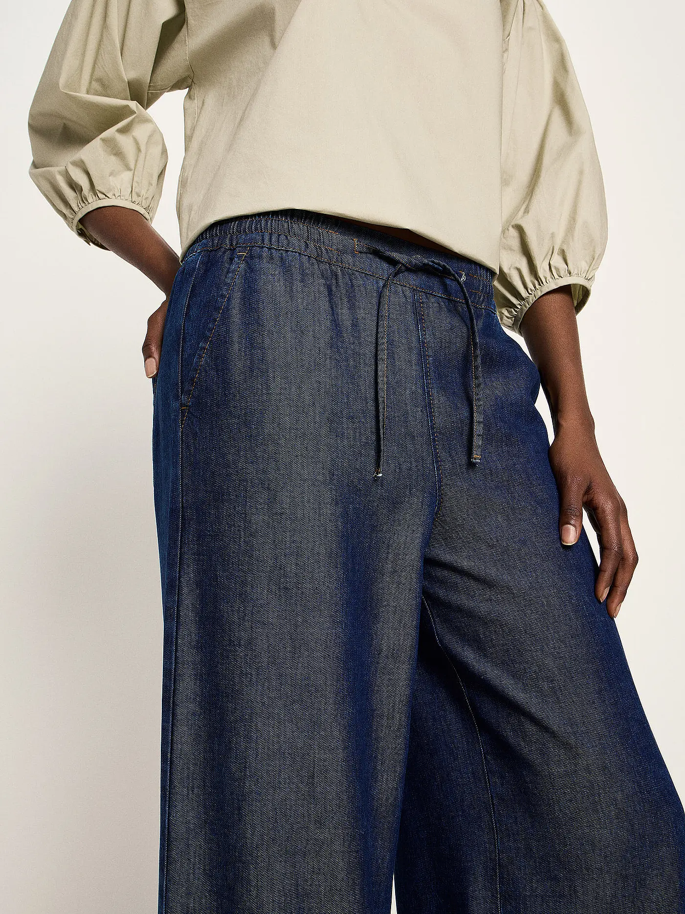 LANIUS | Jeans Wide Leg  | dunkelblau