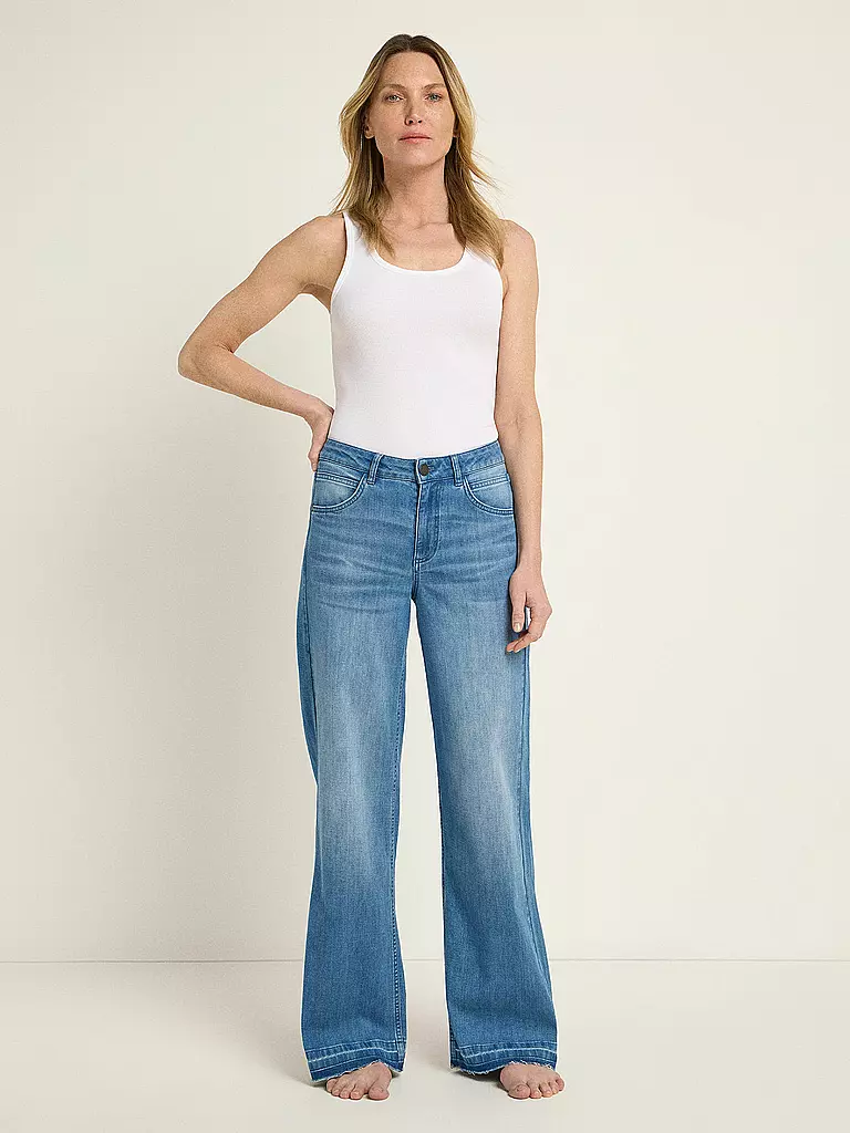 LANIUS | Jeans Wide Leg | blau
