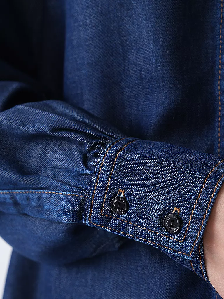 LANIUS | Jeansbluse | dunkelblau