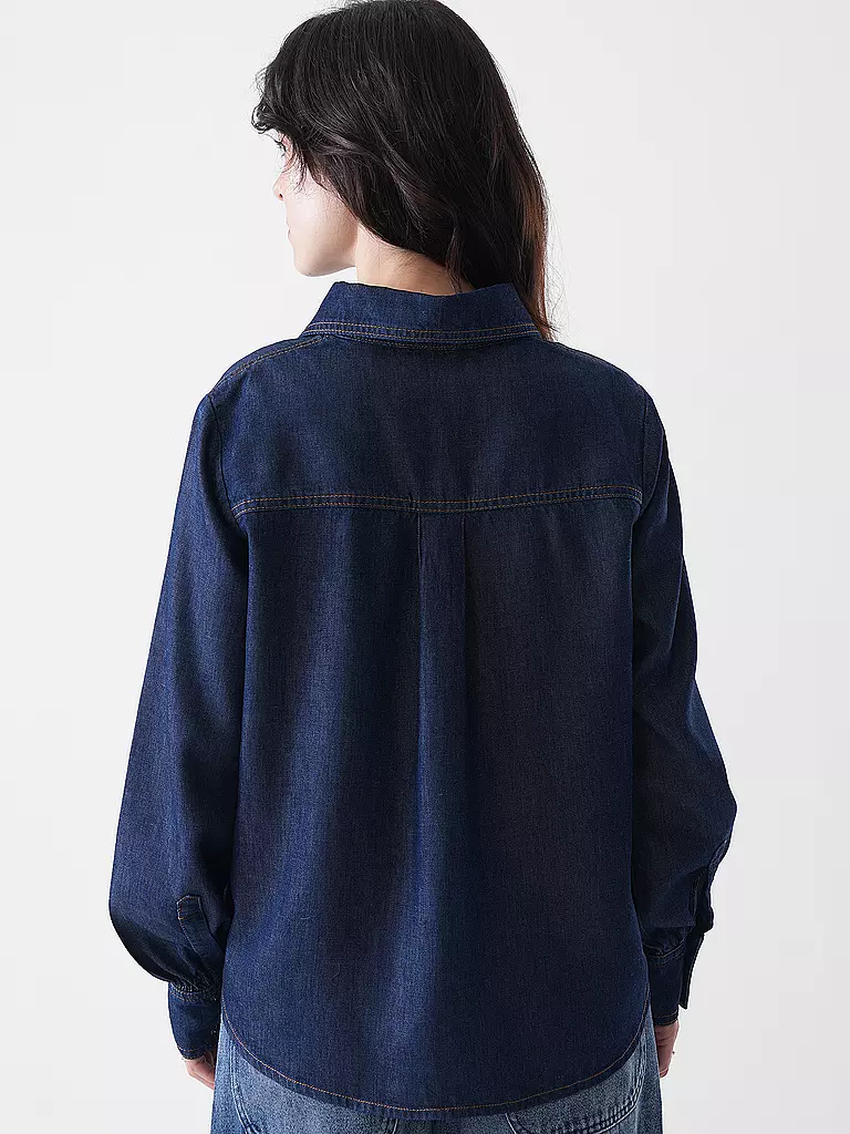 LANIUS | Jeansbluse | dunkelblau