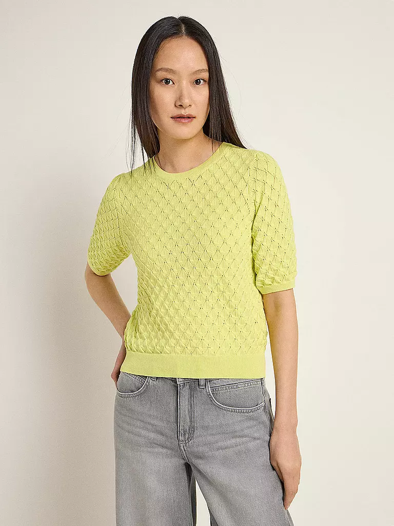 LANIUS | Pullover AJOUR | gelb