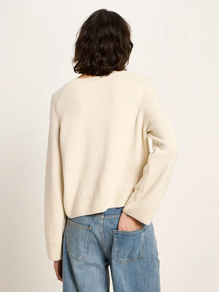 LANIUS | Pullover Cropped Fit | creme