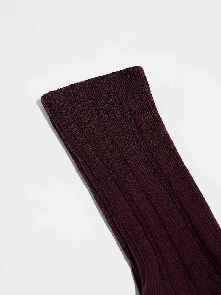 LANIUS | Socken bordeaux | dunkelrot