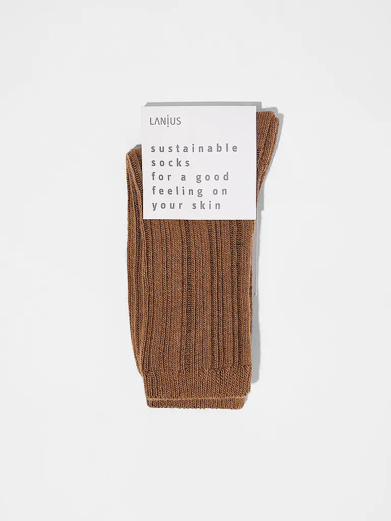LANIUS | Socken brown | camel