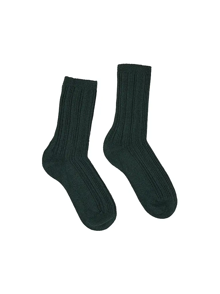LANIUS | Socken forest melange | dunkelgrün