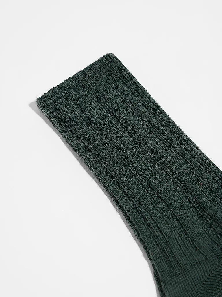 LANIUS | Socken forest melange | dunkelgrün