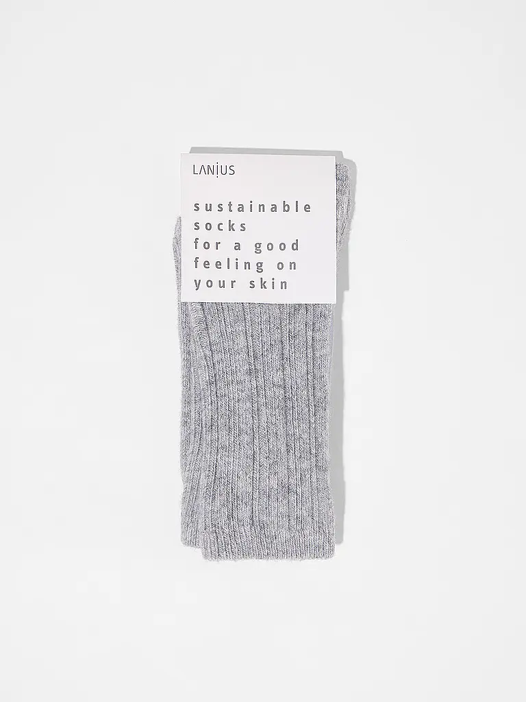LANIUS | Socken grey melange | grau