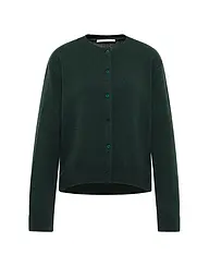 LANIUS | Strickjacke Boxy Fit | dunkelgrün