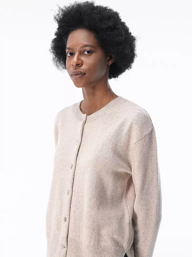 LANIUS | Strickjacke Boxy Fit | beige