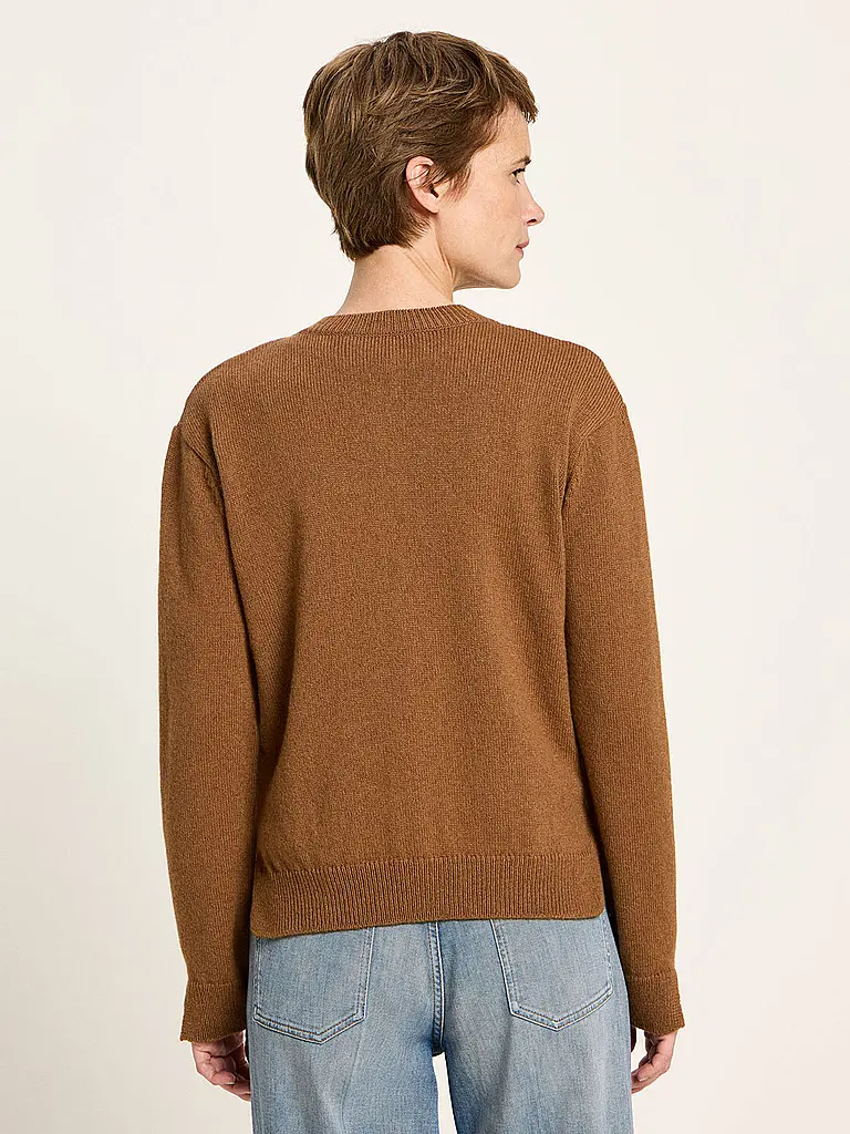 LANIUS | Strickjacke Boxy Fit | camel
