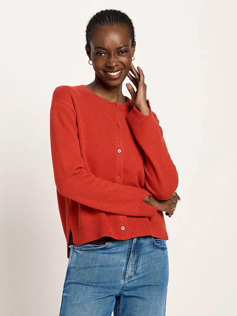 LANIUS | Strickjacke Boxy Fit | rot