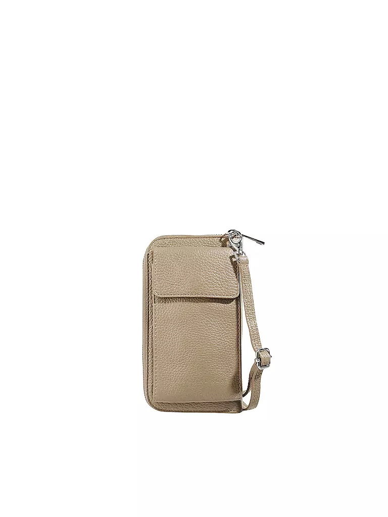 LARA LAUREN | Ledergeldbörse "City" | beige