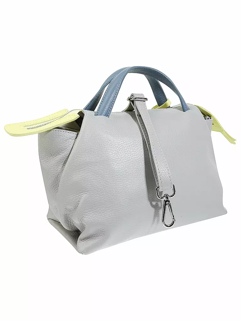 LARA LAUREN | Ledertasche - Handtasche | grau