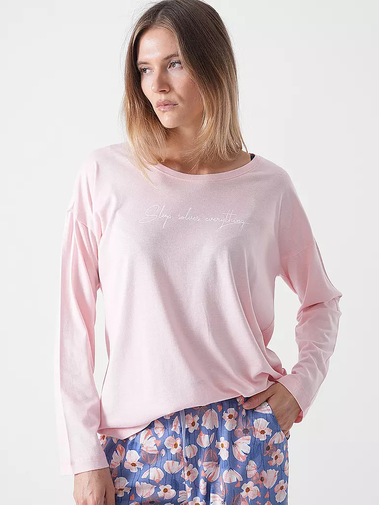 LASCANA | Langarmshirt COZY DREAMS  | rosa